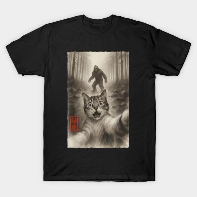 Men Black Print T-shirt Funny Surprised Scared Cat Selfie With Sasquatch Bigfoot No-Cut Transfer Paper Print Cotton Tshirt L чорний
Men Black Print T-shirt Funny Surprised Scared Cat Selfie With Sasquatch Bigfoot No-Cut Transfer Paper Print Cotton Tshirt L чорний