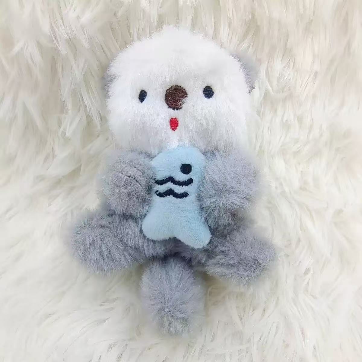 Cute Otters Holding Fish Plush Pendant Keychain Backpack Keyrings Pendant Bag Key Wallet Pendant светло-синий
Cute Otters Holding Fish Plush Pendant Keychain Backpack Keyrings Pendant Bag Key Wallet Pendant светло-синий