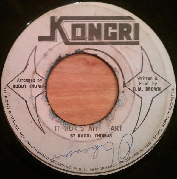 7inch Record RUDDY THOMAS It Hurts My Heart NONE Kongri Jamaica Reggae Ska Dub Used
7inch Record RUDDY THOMAS It Hurts My Heart NONE Kongri Jamaica Reggae Ska Dub Used
