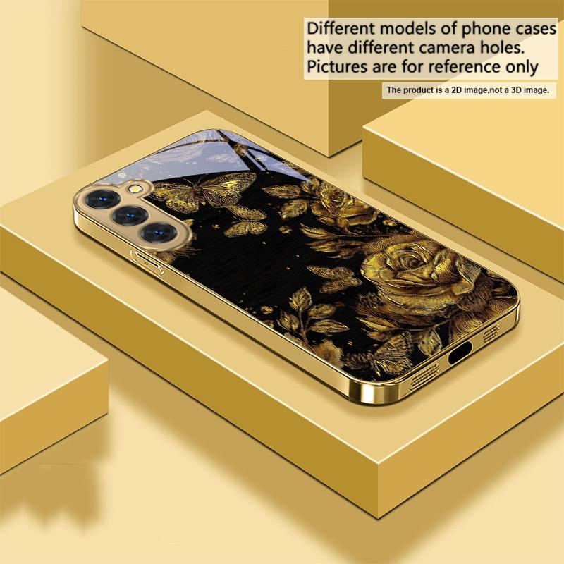 Rose petal butterfly For Samsung Galaxy S26 S20 FE S21 S22 S23 Plus S24 Ultra 25Ultra S21+ S9 S22 S8 Golden glass phone case Galaxy S9+
Rose petal butterfly For Samsung Galaxy S26 S20 FE S21 S22 S23 Plus S24 Ultra 25Ultra S21+ S9 S22 S8 Golden glass phone case Galaxy S9+