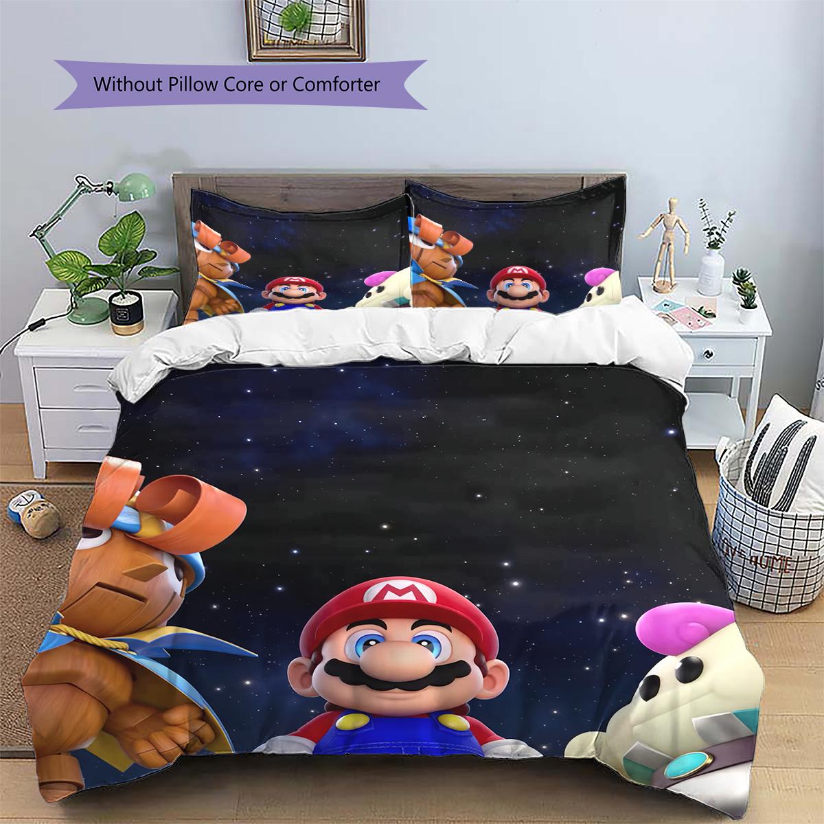 Mario Starry Explorer Theme Duvet Cover & Pillowcases, Mario Fan Starry Bedding, Perfect Gift.chl 135x200cm
Mario Starry Explorer Theme Duvet Cover & Pillowcases, Mario Fan Starry Bedding, Perfect Gift.chl 135x200cm