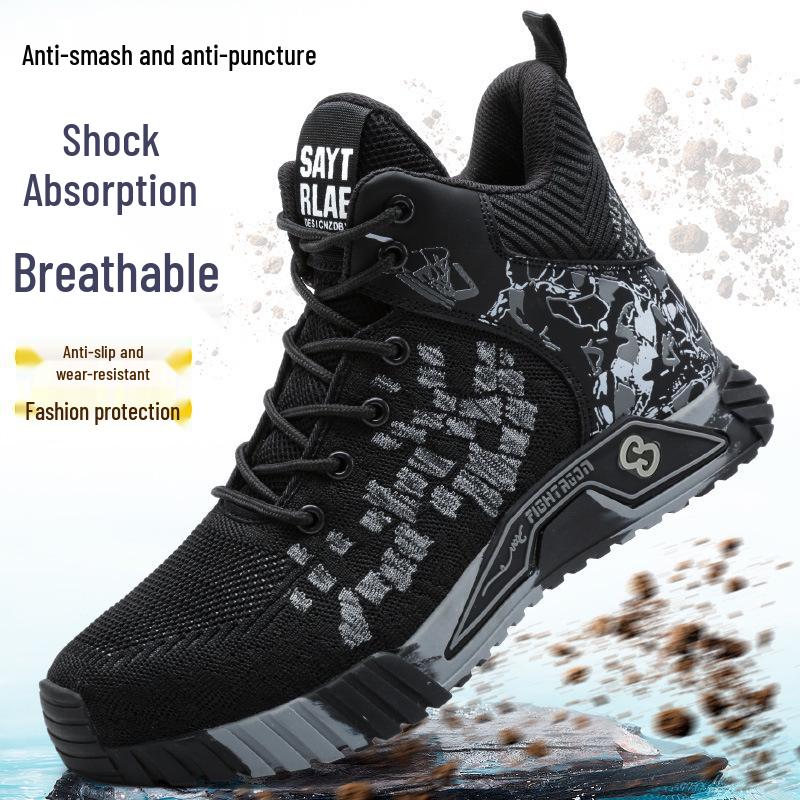 Men s Year-Round Fly-Knit Safety Shoes: Anti-Smash, Anti-Puncture, Non-Slip, Wear-Resistant Work Shoes 42
Men s Year-Round Fly-Knit Safety Shoes: Anti-Smash, Anti-Puncture, Non-Slip, Wear-Resistant Work Shoes 42