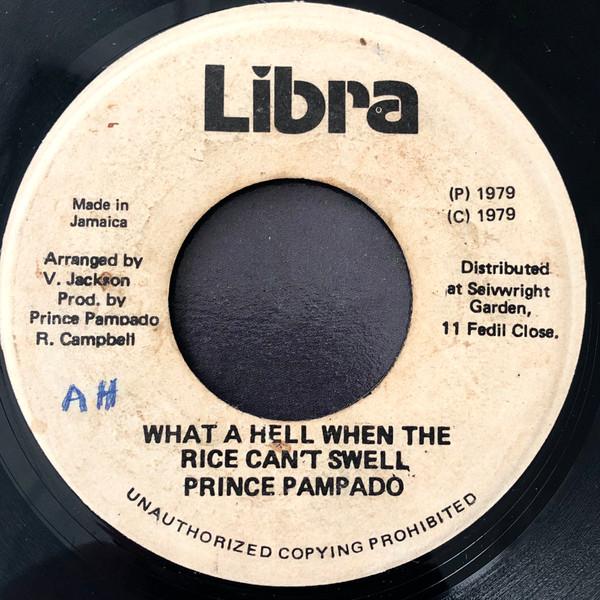 7inch Record PRINCE POMPIDOU What A Hell When The Rice Cant Swe NONE Libra Records 1979 Jamaica Reggae Ska Dub Used
7inch Record PRINCE POMPIDOU What A Hell When The Rice Cant Swe NONE Libra Records 1979 Jamaica Reggae Ska Dub Used