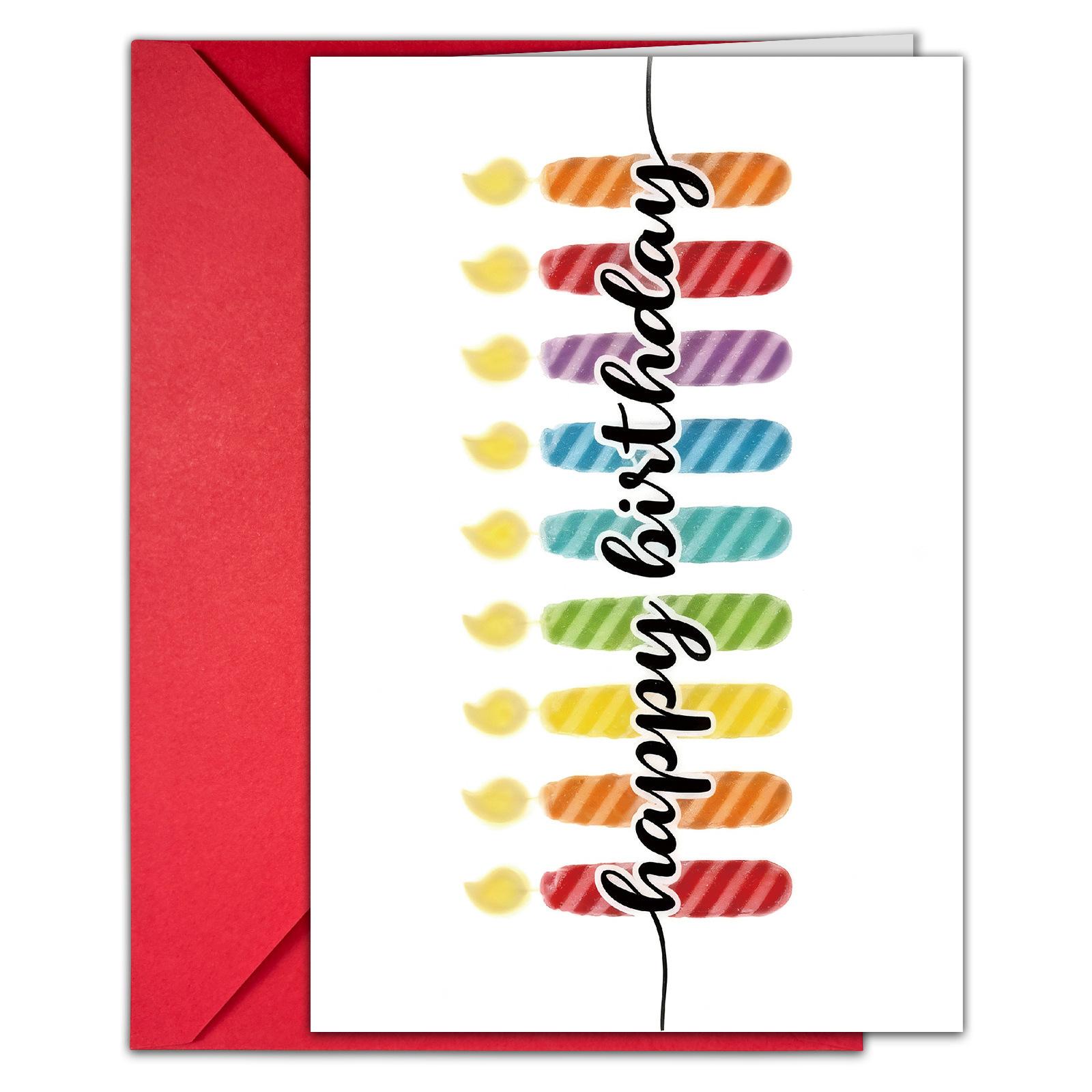 Colored Birthday Card Envelope Set Birthday Party Wishes Thank You Greeting Card T020402100
Colored Birthday Card Envelope Set Birthday Party Wishes Thank You Greeting Card T020402100