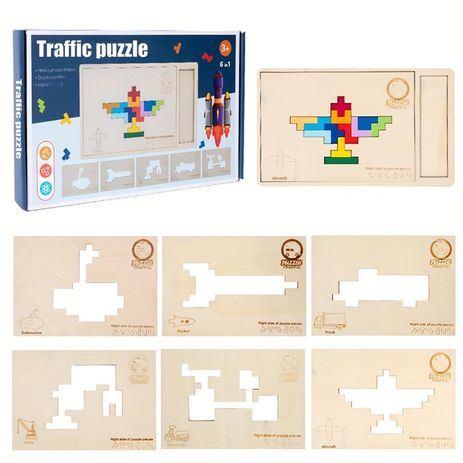 Kids Wooden 3D Puzzle Set, Educational Animal, Dinosaur,And Transport Themes, Mixed Color Wooden Toy Building Block Gift Set One Size
Kids Wooden 3D Puzzle Set, Educational Animal, Dinosaur,And Transport Themes, Mixed Color Wooden Toy Building Block Gift Set One Size