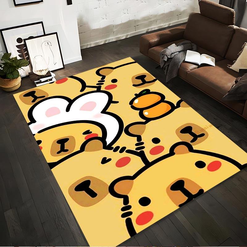 Cute Cartoon Bear Pattern Rug with Bunny Hat and Pumpkin Design Suitable for use as an anti-slip for living room bedroom sofas 40x60cm( 15x23in )
Cute Cartoon Bear Pattern Rug with Bunny Hat and Pumpkin Design Suitable for use as an anti-slip for living room bedroom sofas 40x60cm( 15x23in )