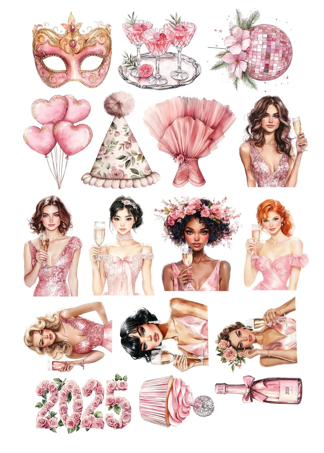 1 set DIY Scrapbooking Hand-painted Stickers Watercolor Pink Girl Girlfriend Party Ball Album Daily Happy Planner Label Kawaii белый
1 set DIY Scrapbooking Hand-painted Stickers Watercolor Pink Girl Girlfriend Party Ball Album Daily Happy Planner Label Kawaii белый
