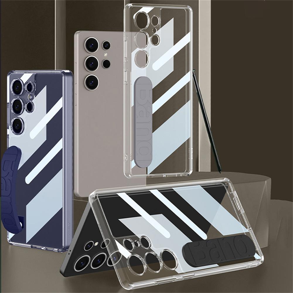 For Samsung Galaxy S25 Ultra Case TPU+PC Clear Phone Cover with Silicone Hand Strap Blue
For Samsung Galaxy S25 Ultra Case TPU+PC Clear Phone Cover with Silicone Hand Strap Blue