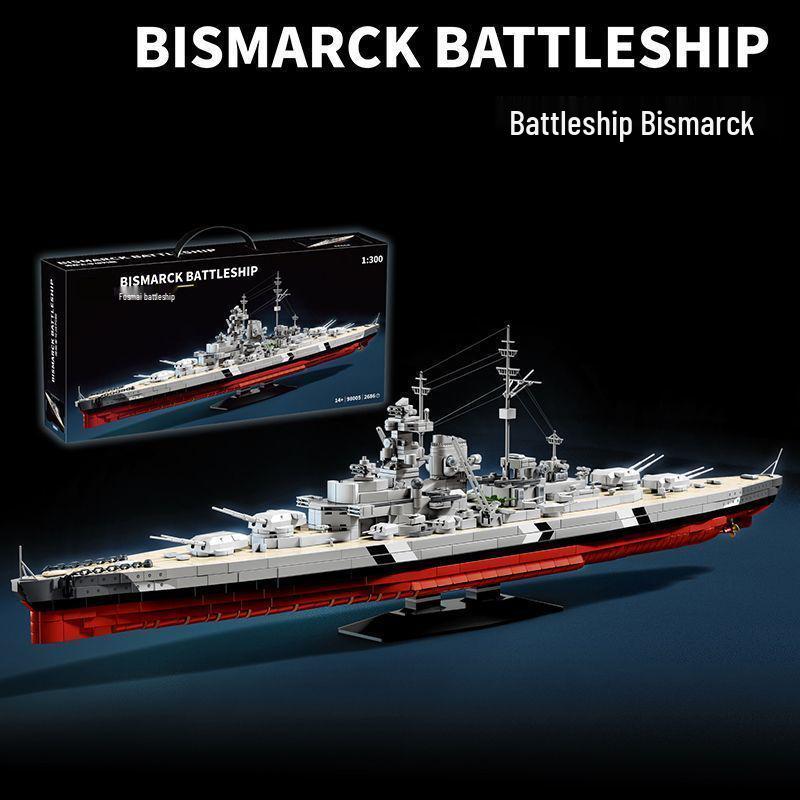 Совместимые блоки модели линкора Бисмарк - Военная сборная игрушка для мальчиков
Совместимые блоки модели линкора Бисмарк - Военная сборная игрушка для мальчиков