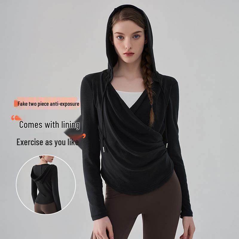 V-Neck Women s Hooded Slim-Fit Yoga Suit: Long-Sleeve Pilates and Running Top for Autumn/Winter Fitness M
V-Neck Women s Hooded Slim-Fit Yoga Suit: Long-Sleeve Pilates and Running Top for Autumn/Winter Fitness M