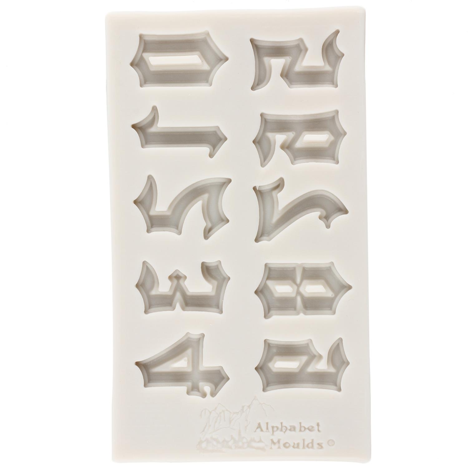 Силиконовые формы с буквами и цифрами, формы для кексов на день рождения, формы для помадки «сделай сам», инструменты для украшения торта, желейные конфеты, шоколадные формы белый