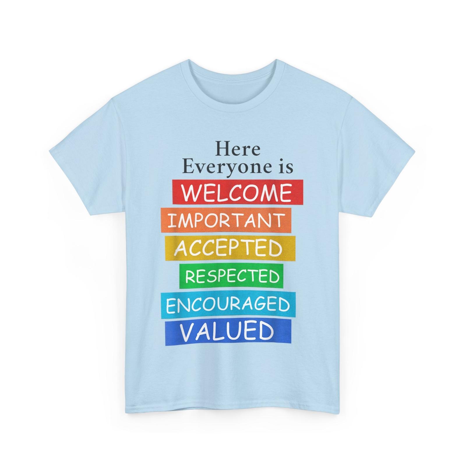 Here Everyone Is Welcome Important Idaho Teacher Funny T-Shirt Mens Womens Tees Top 4XL
Here Everyone Is Welcome Important Idaho Teacher Funny T-Shirt Mens Womens Tees Top 4XL