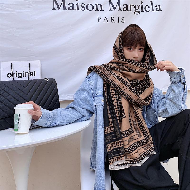 Autumn and winter new scarf women s thickened jacquard versatile imitation cashmere style fashion scarf winter warm shawl 190x65cm
Autumn and winter new scarf women s thickened jacquard versatile imitation cashmere style fashion scarf winter warm shawl 190x65cm