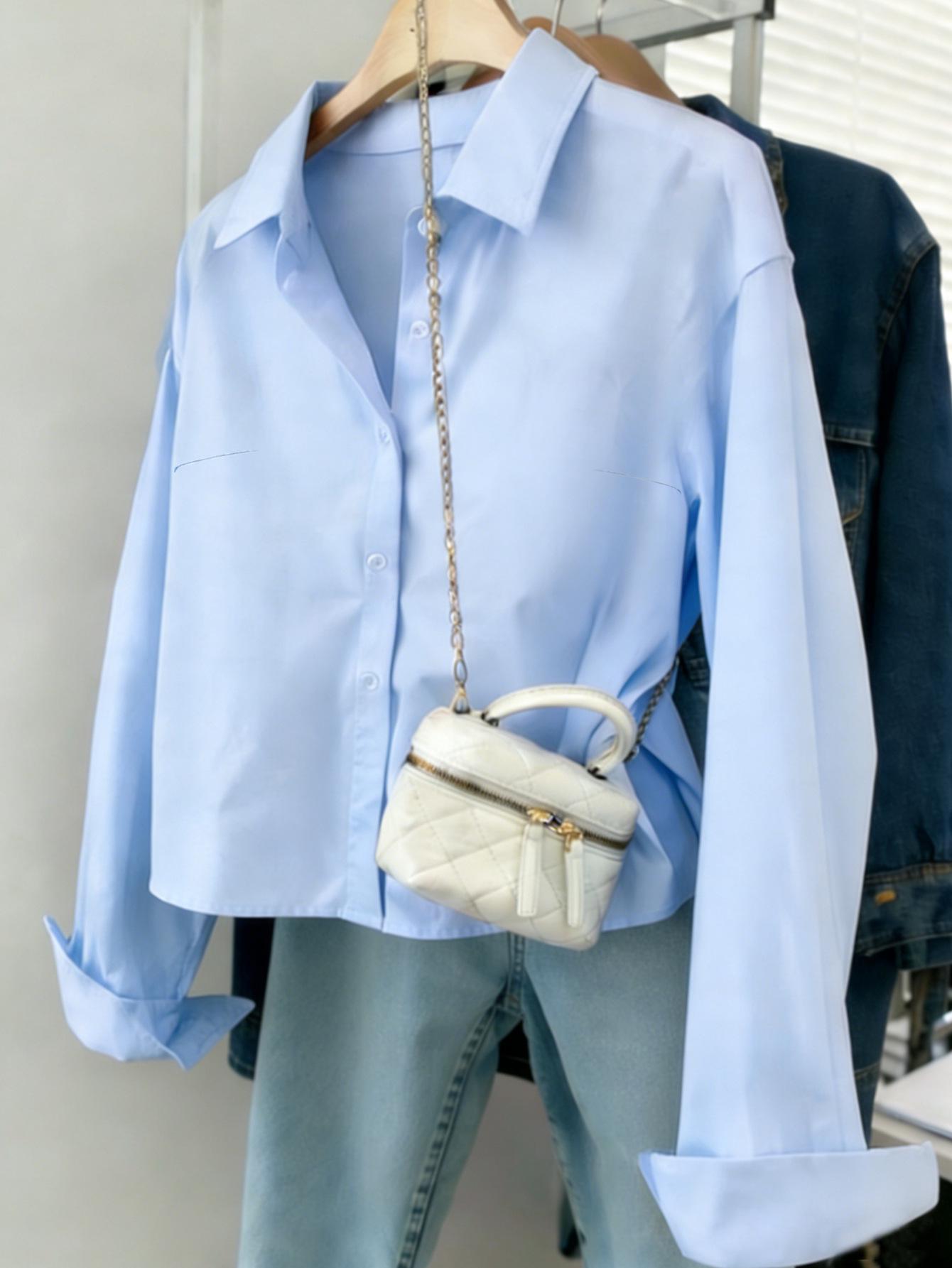 2026 Tiktok Blue Long-Sleeve French-Style Women s Layered Shirt-Jacket Large небесно-голубой
2026 Tiktok Blue Long-Sleeve French-Style Women s Layered Shirt-Jacket Large небесно-голубой