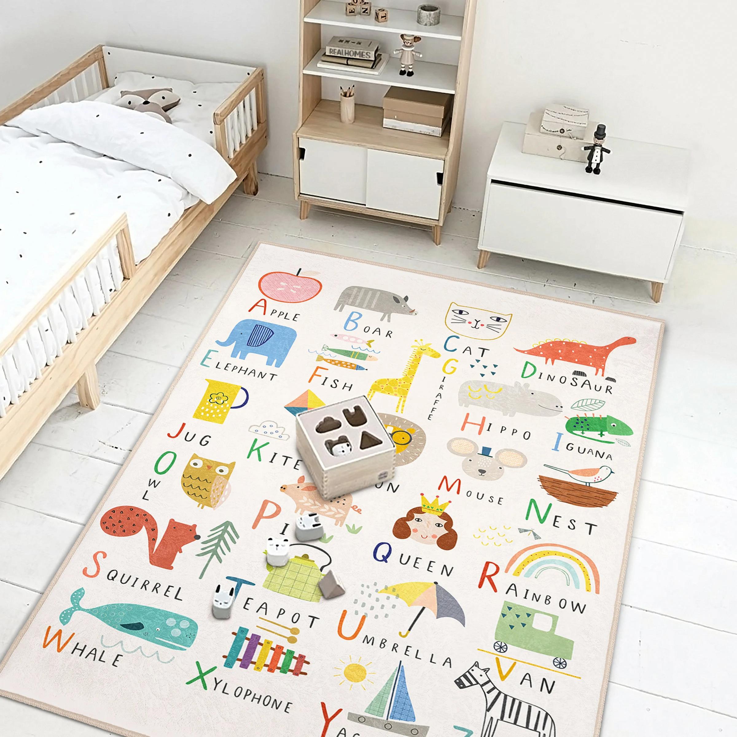 ABC Joyful Education Infant Mat Anti Slip Learning Rug for Toddlers Kids Room Carpet Letters Newborn Rectangular 40X60cm-16x24in
ABC Joyful Education Infant Mat Anti Slip Learning Rug for Toddlers Kids Room Carpet Letters Newborn Rectangular 40X60cm-16x24in