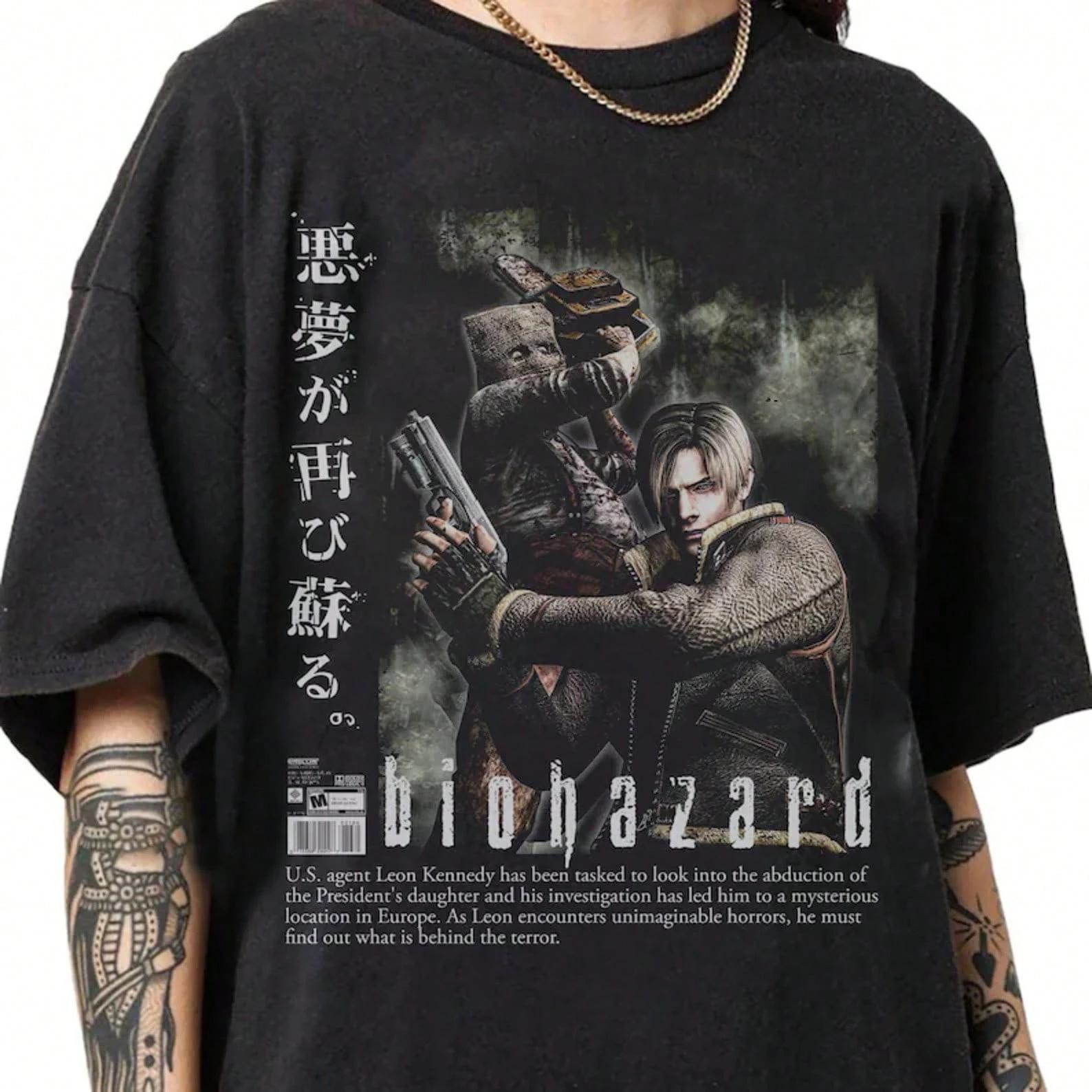 2026 Summer New Resident Evil 9 Requiem horror game Tshirt 100 Leon Kennedy graphics unisex fashion Short sleeve Loose shirt S
2026 Summer New Resident Evil 9 Requiem horror game Tshirt 100 Leon Kennedy graphics unisex fashion Short sleeve Loose shirt S