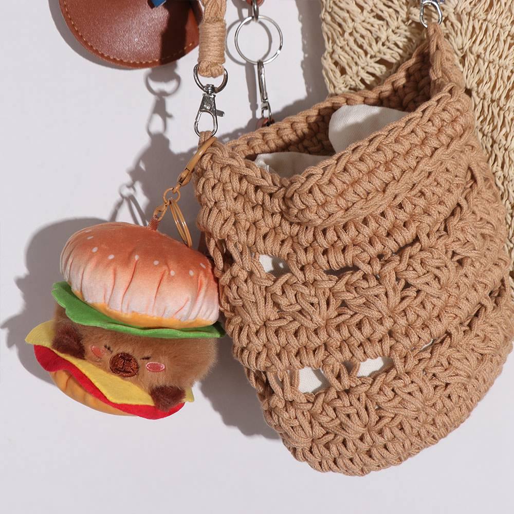 Cheese Capybara Burger Keychain Fluffy Doll Pendant Delicate Plush Toy Keychain Girl
Cheese Capybara Burger Keychain Fluffy Doll Pendant Delicate Plush Toy Keychain Girl