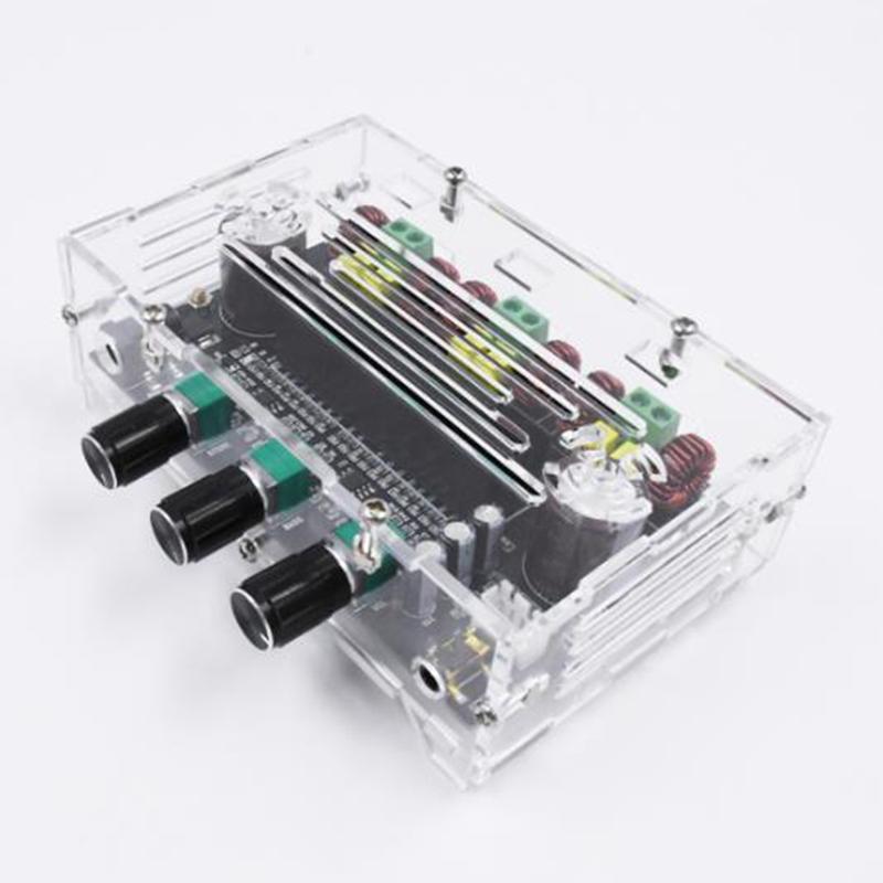 XH-M574 80 Вт + 80 Вт + 100 Вт Высокомощный 2,1-канальный цифровой усилитель мощности TPA3116D2 с кристаллическим корпусом
XH-M574 80 Вт + 80 Вт + 100 Вт Высокомощный 2,1-канальный цифровой усилитель мощности TPA3116D2 с кристаллическим корпусом