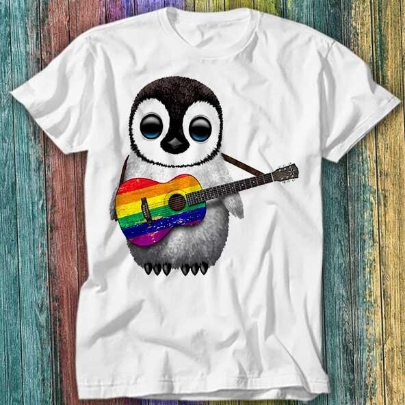 Baby Penguin Playing Guitar Lesbian Gay Pride LGBT Rainbow T Shirt Top Tee 191 3XL
Baby Penguin Playing Guitar Lesbian Gay Pride LGBT Rainbow T Shirt Top Tee 191 3XL