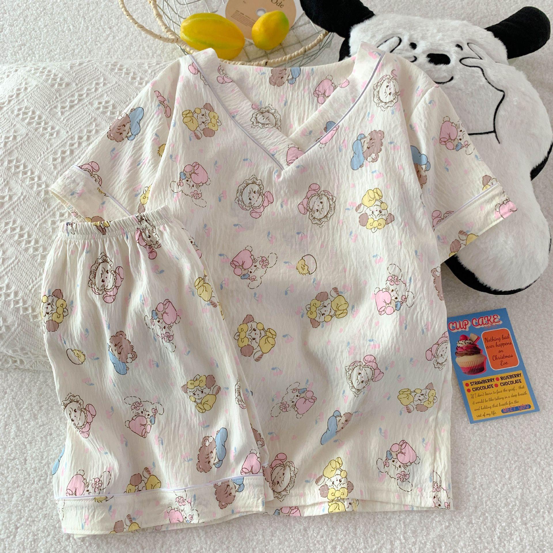 Бавовняна піжама жіноча весняно-осіння мила мультяшна з довгим рукавом штани солодкий вільний повсякденний домашній комплект 2XL
Бавовняна піжама жіноча весняно-осіння мила мультяшна з довгим рукавом штани солодкий вільний повсякденний домашній комплект 2XL