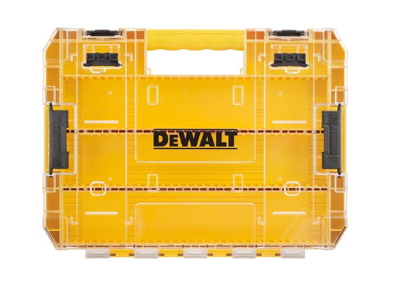 DeWalt ToughCase (Large) Organizer, Tool Box, Storage Case, Clear Lid, Removable Tray, Stackable Storage, Screws, Bits, and Small Items
DeWalt ToughCase (Large) Organizer, Tool Box, Storage Case, Clear Lid, Removable Tray, Stackable Storage, Screws, Bits, and Small Items