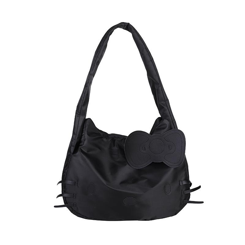 New Women s Shoulder Bag LargeCapacity Black Leather Handbag Adorable Cat Face Crossbody Bag Versatile business trip luggage bag
New Women s Shoulder Bag LargeCapacity Black Leather Handbag Adorable Cat Face Crossbody Bag Versatile business trip luggage bag