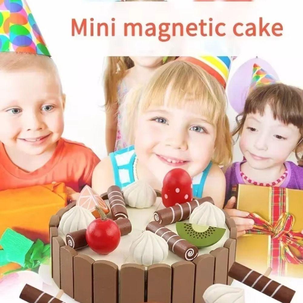 Play House Wooden Children Kitchen Toys Interactive Mousse Cake Cutting Game Party Favor Gift 1set
Play House Wooden Children Kitchen Toys Interactive Mousse Cake Cutting Game Party Favor Gift 1set