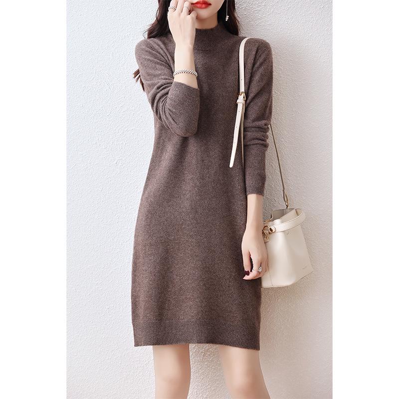 Женское трикотажное платье из 100% шерсти - Осень/Зима, полувысокий воротник, повседневный универсальный стиль S (90-100 Jin)
Женское трикотажное платье из 100% шерсти - Осень/Зима, полувысокий воротник, повседневный универсальный стиль S (90-100 Jin)