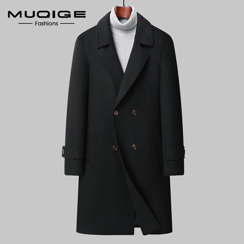MUQIGE осенне-зимнее новое мужское шерстяное пальто плюс хлопковый толстый плащ двубортное длинное модное шерстяное пальто
MUQIGE осенне-зимнее новое мужское шерстяное пальто плюс хлопковый толстый плащ двубортное длинное модное шерстяное пальто