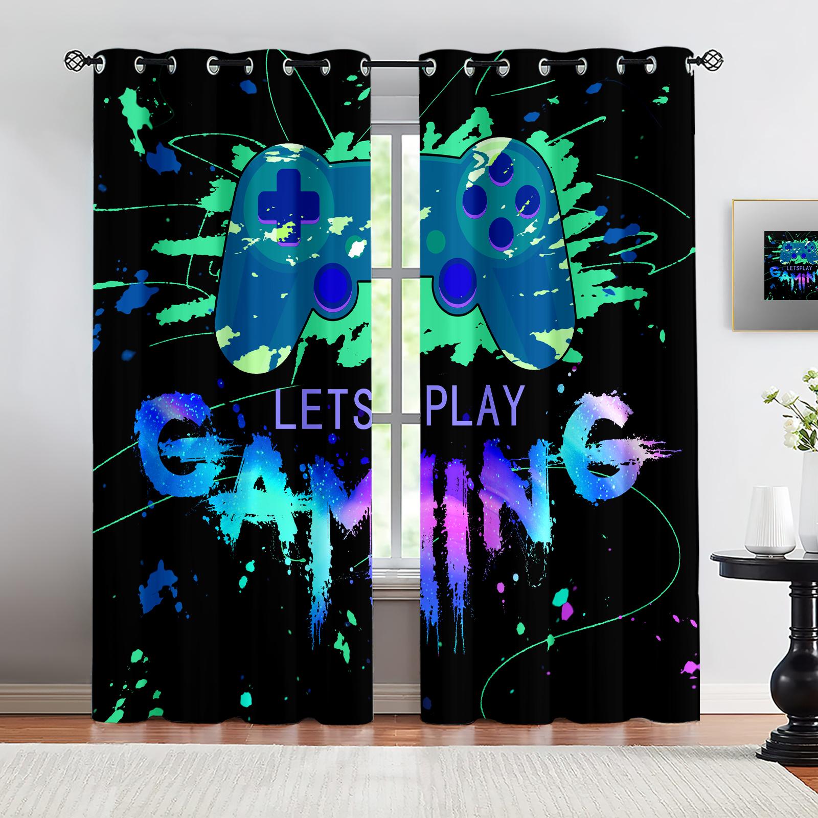 2Pcs Gamer Game Controller Pattern Printed Blackout Curtains Suitable For Bedroom Kitchen Living Room Study Office Bathroom 213x160cm-2PC
2Pcs Gamer Game Controller Pattern Printed Blackout Curtains Suitable For Bedroom Kitchen Living Room Study Office Bathroom 213x160cm-2PC