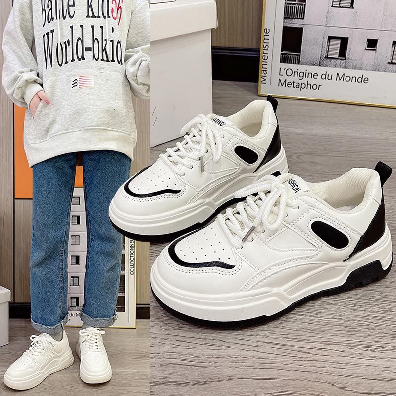 Platform white shoes spring 2025 new Korean version round head lace-up color matching student casual sports shoes women 40 чорний
Platform white shoes spring 2025 new Korean version round head lace-up color matching student casual sports shoes women 40 чорний