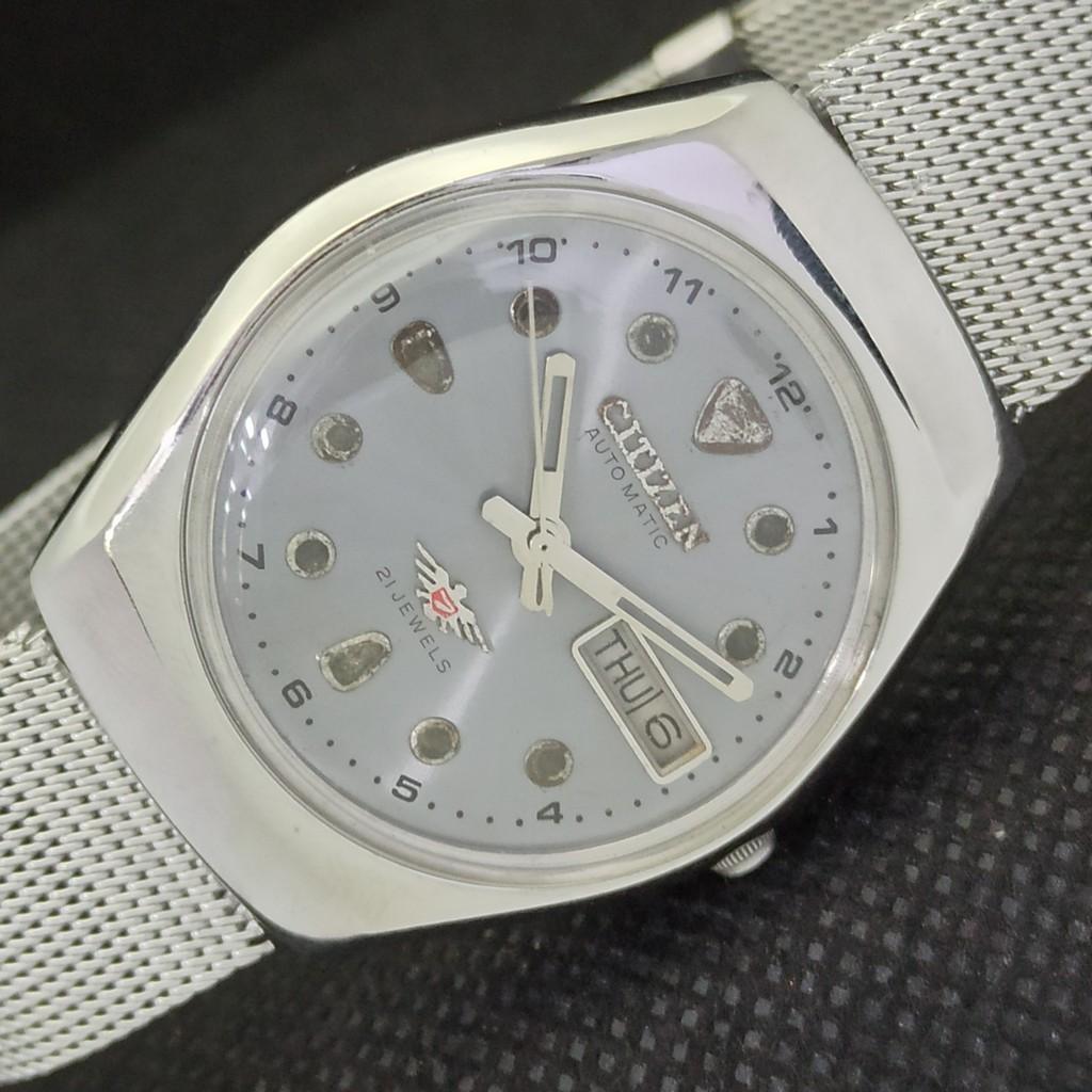 USED VINTAGE CITIZEN AUTO 8200 JAPAN MENS D/D ORIGINAL DIAL WATCH 553-a293630-9 SKU553-a293630
USED VINTAGE CITIZEN AUTO 8200 JAPAN MENS D/D ORIGINAL DIAL WATCH 553-a293630-9 SKU553-a293630