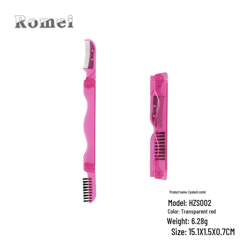 Расческа-щетка для ресниц и бровей из нержавеющей стали с нейлоновой щетиной прозрачный красный
Расческа-щетка для ресниц и бровей из нержавеющей стали с нейлоновой щетиной прозрачный красный