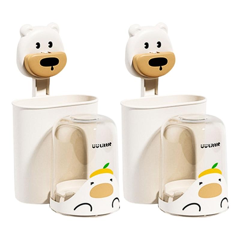 Cartoon Toothbrush Holders for Children Wall Mounted Cups with Strong Suction Space Saving Designs Toothbrush Rack
Cartoon Toothbrush Holders for Children Wall Mounted Cups with Strong Suction Space Saving Designs Toothbrush Rack