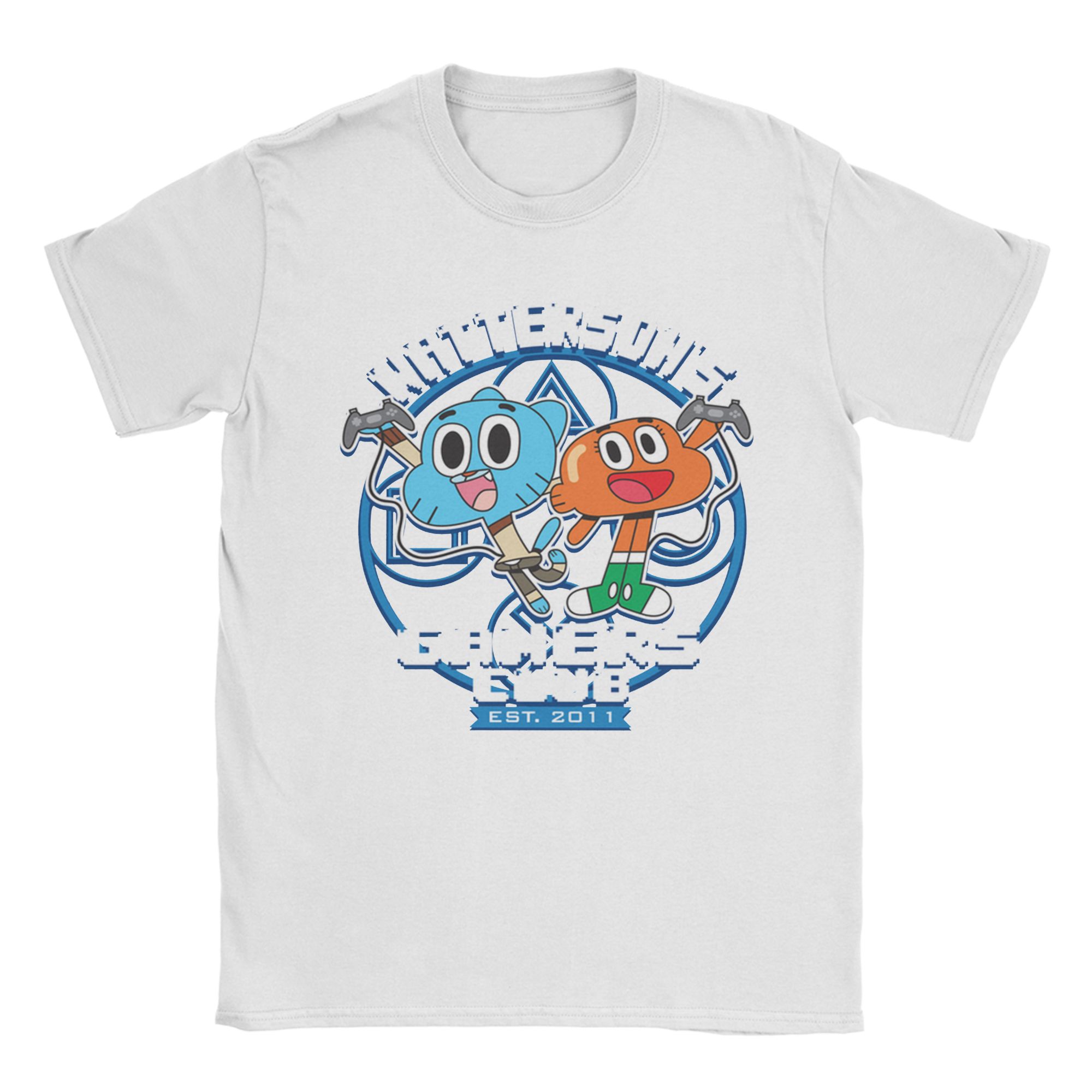 Gumballs and Darwin Best Friends Dancing T Shirts Unisex Womens Cotton Leisure TShirts Crewneck Tee Shirt Short Sleeve Clothing S
Gumballs and Darwin Best Friends Dancing T Shirts Unisex Womens Cotton Leisure TShirts Crewneck Tee Shirt Short Sleeve Clothing S