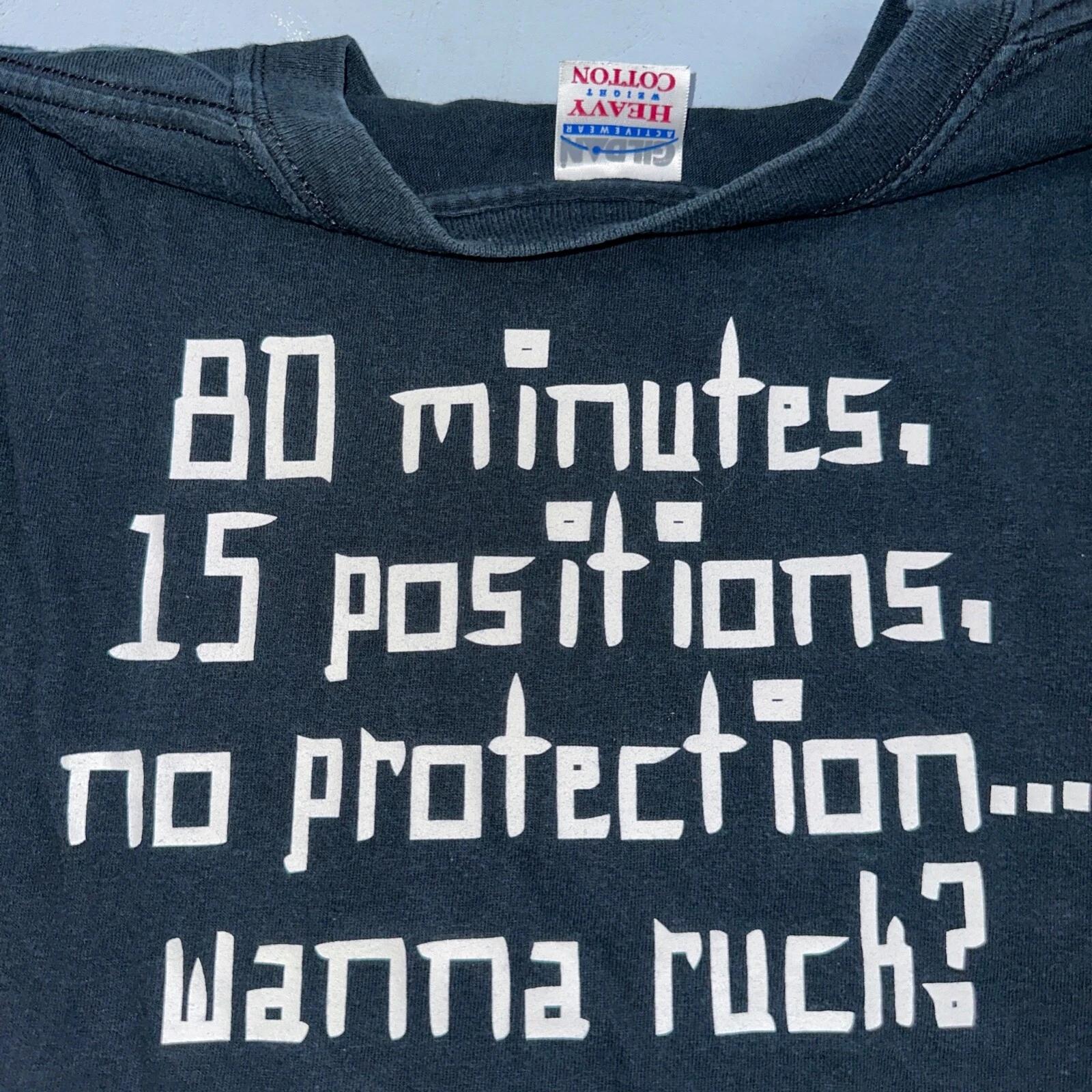 VTG Wanna Ruck T Shirt Colorado Womens Rugby Y2K Gildan L Rap Funny Humor Joke 2XL
VTG Wanna Ruck T Shirt Colorado Womens Rugby Y2K Gildan L Rap Funny Humor Joke 2XL