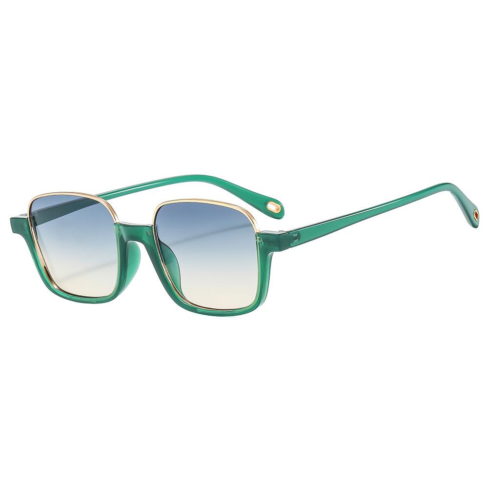 New Luxury Brand Half Frame Square Sunglasses For Women Vintage Black Green Gradient Uv400 Sun Glasses Men Retro Pilot Shade as picture
New Luxury Brand Half Frame Square Sunglasses For Women Vintage Black Green Gradient Uv400 Sun Glasses Men Retro Pilot Shade as picture