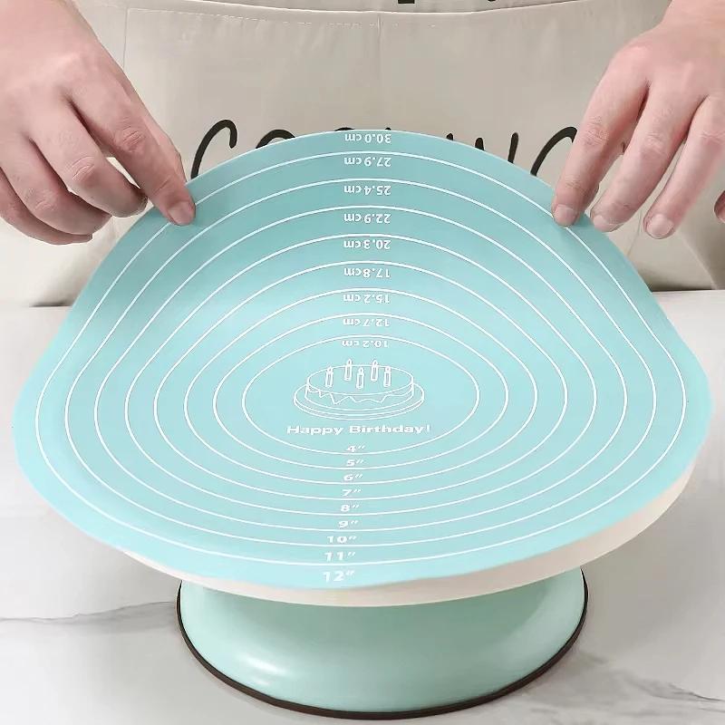 Round Baking Mat for Cake Turntable Pad Non-Slip Pad Kitchen Baking Tool 1PC світло-зелений колір
Round Baking Mat for Cake Turntable Pad Non-Slip Pad Kitchen Baking Tool 1PC світло-зелений колір