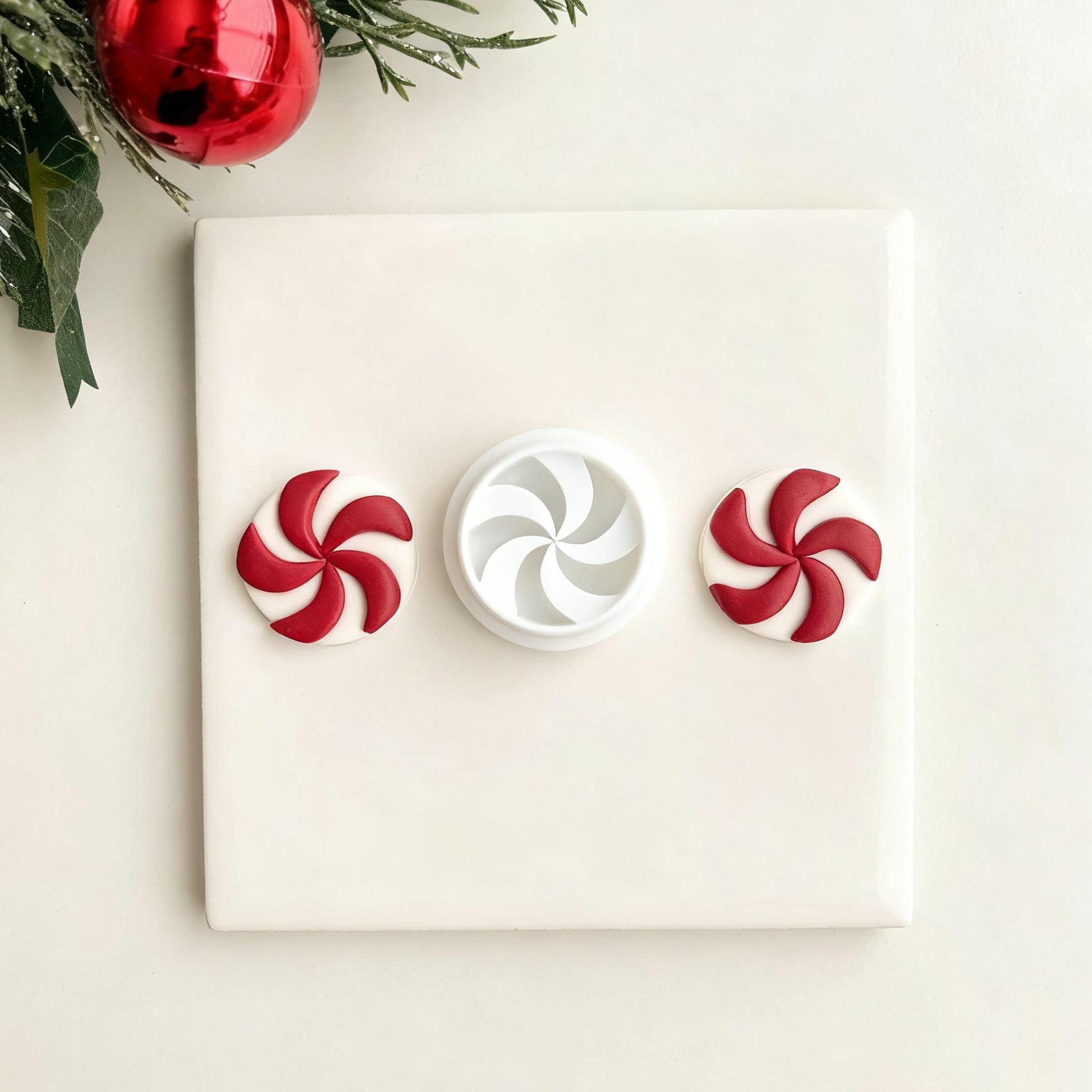 Peppermint Candy Clay Earrings Mold - DIY Jewelry Pendant Cutter Tool
Peppermint Candy Clay Earrings Mold - DIY Jewelry Pendant Cutter Tool