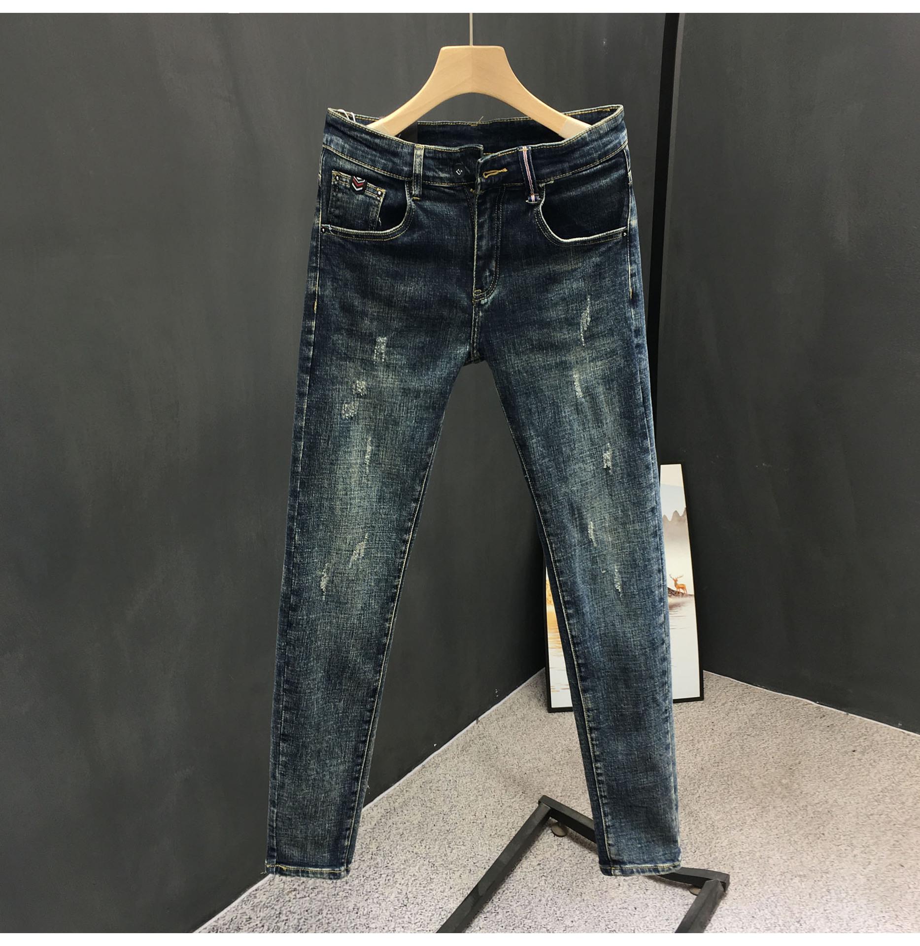 Men s 2024 Slim Fit Washed Jeans - Trendy Korean Style, All-Match, Nine-inch Length 29 синий
Men s 2024 Slim Fit Washed Jeans - Trendy Korean Style, All-Match, Nine-inch Length 29 синий