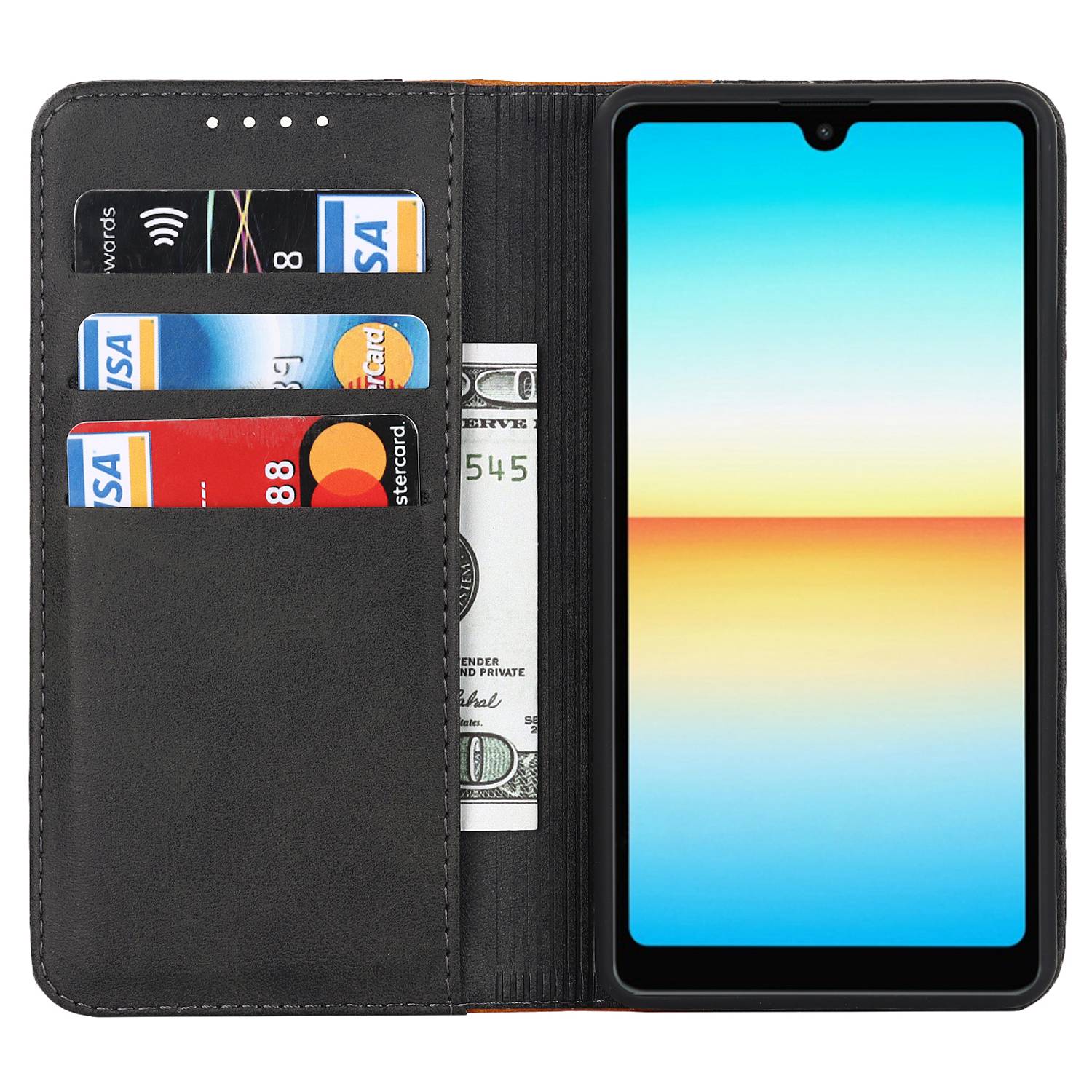 For Sony Xperia Ace III 5G Anti-fall Phone Cover Bi-color Splicing Magnetic Auto-absorbed PU Leather Phone Case with Wallet Stand Black/Yellow
For Sony Xperia Ace III 5G Anti-fall Phone Cover Bi-color Splicing Magnetic Auto-absorbed PU Leather Phone Case with Wallet Stand Black/Yellow