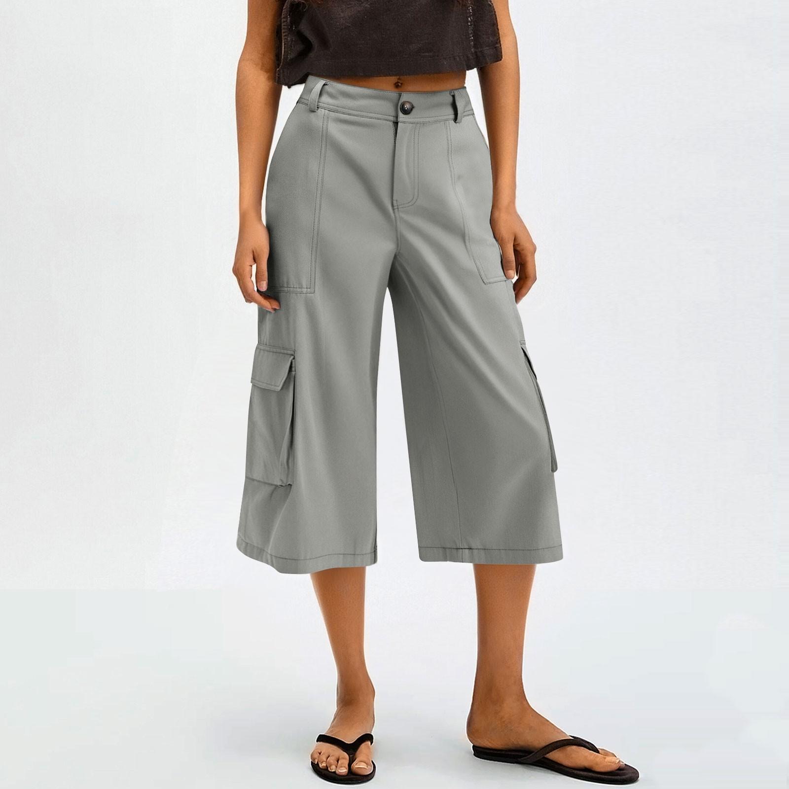 Women s Wide Leg Pants With PocketsHigh Waisted Caual Loose Cropped Trousers M
Women s Wide Leg Pants With PocketsHigh Waisted Caual Loose Cropped Trousers M