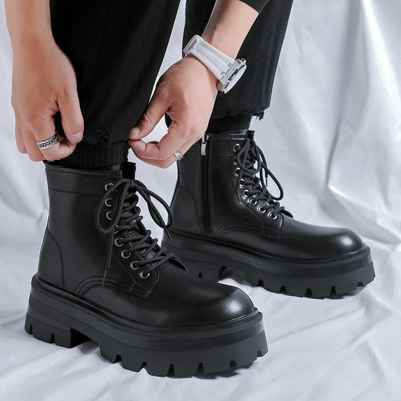 British Martin boots 2025 new spring and autumn side zipper black short boots handsome men s boots 2829-R 44 чорний
British Martin boots 2025 new spring and autumn side zipper black short boots handsome men s boots 2829-R 44 чорний