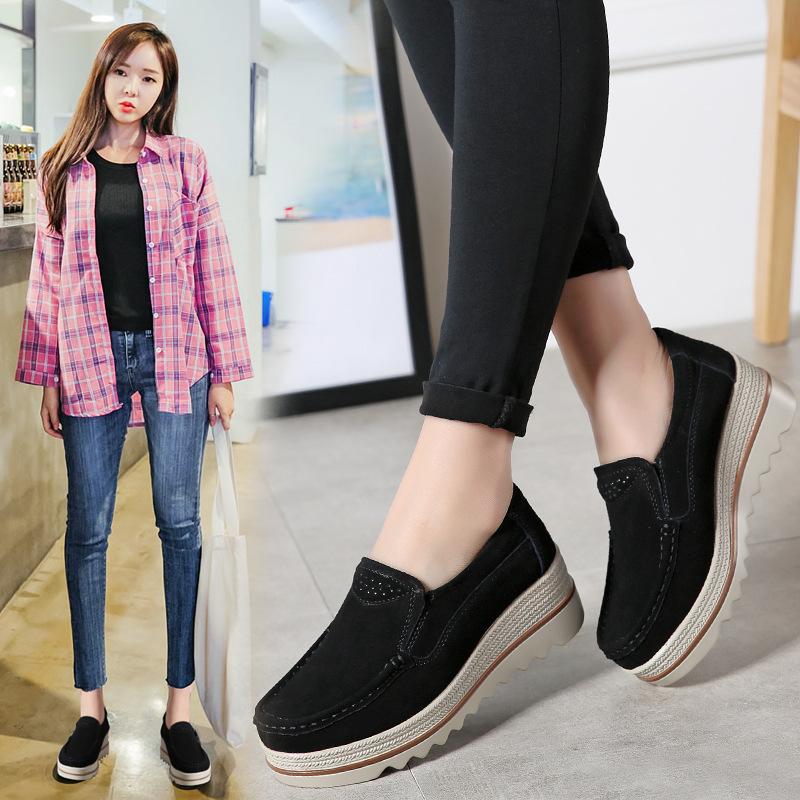 Spring and Autumn Comfortable Rocking Shoes Women s One Pedal Lazy Cowhide Muffin Casual Mom Shoes Hollow Single Shoes 35 чорний
Spring and Autumn Comfortable Rocking Shoes Women s One Pedal Lazy Cowhide Muffin Casual Mom Shoes Hollow Single Shoes 35 чорний