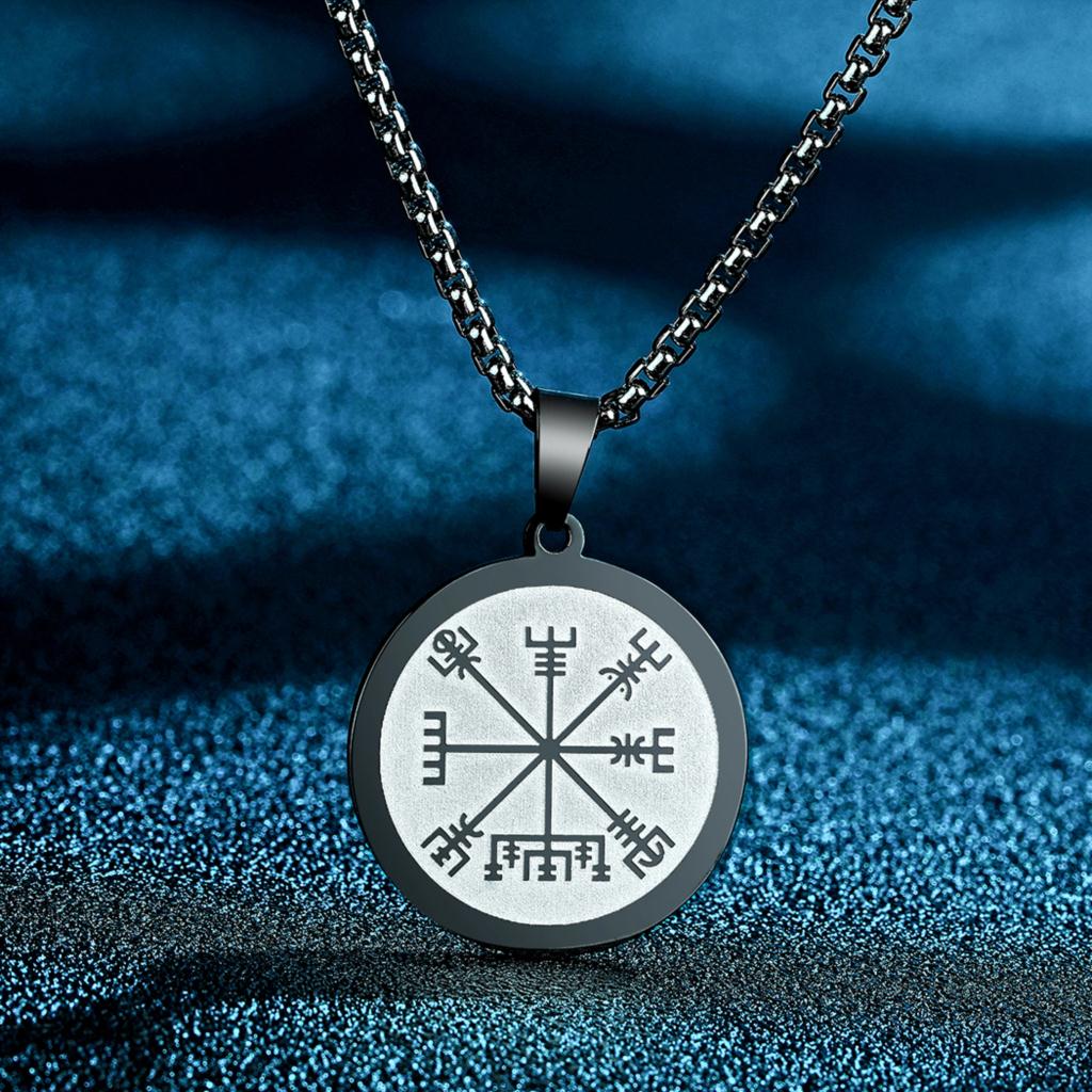 Kinitial Viking Compass Vegvisir Pendant Necklace for Men Boys Stainless Steel the Witcher Medallion Charm Chain Hip Hop Jewelry чёрный
Kinitial Viking Compass Vegvisir Pendant Necklace for Men Boys Stainless Steel the Witcher Medallion Charm Chain Hip Hop Jewelry чёрный
