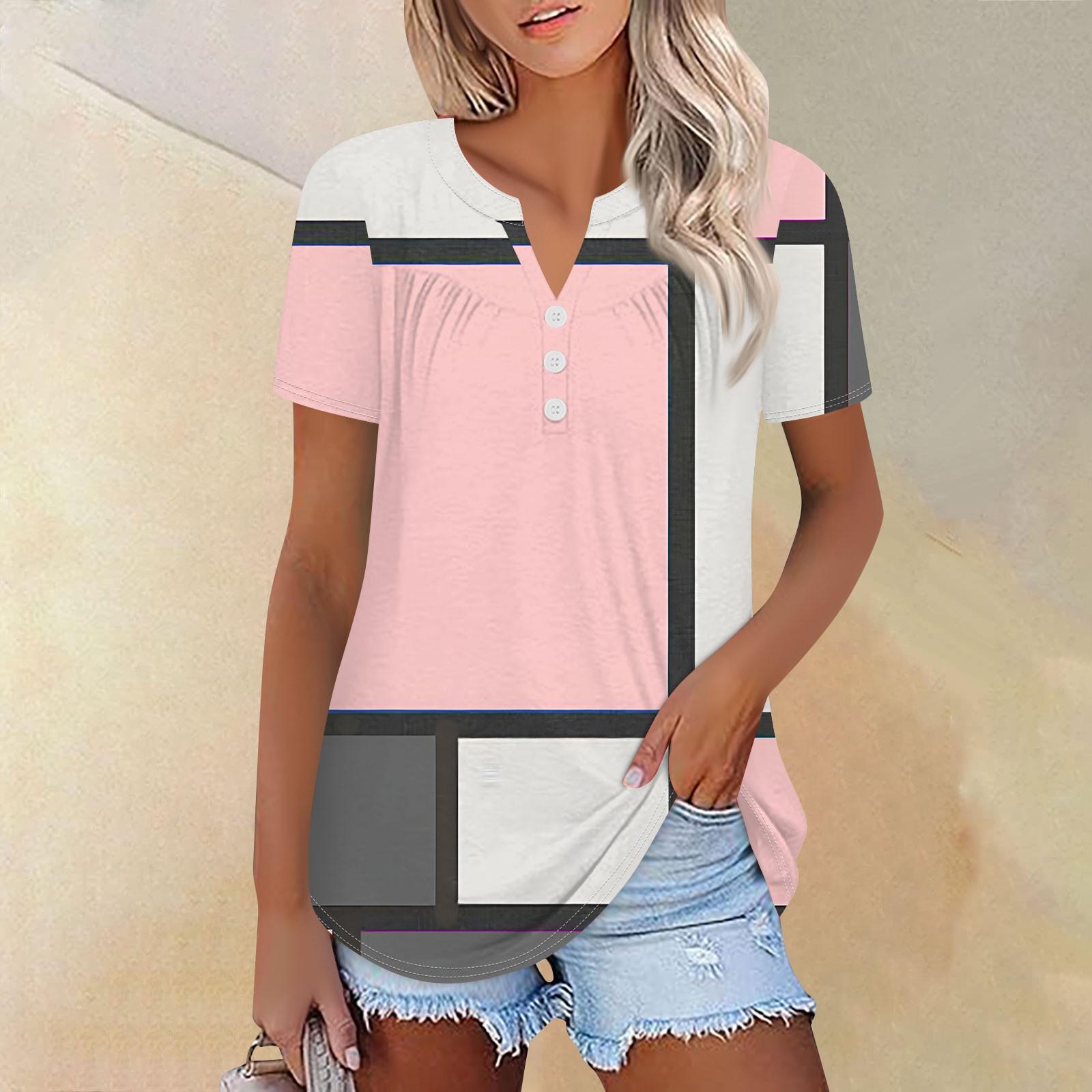 Женский летний топ с короткими рукавами и v-образным вырезом с принтом и рюшами XXXXL розовый
Женский летний топ с короткими рукавами и v-образным вырезом с принтом и рюшами XXXXL розовый