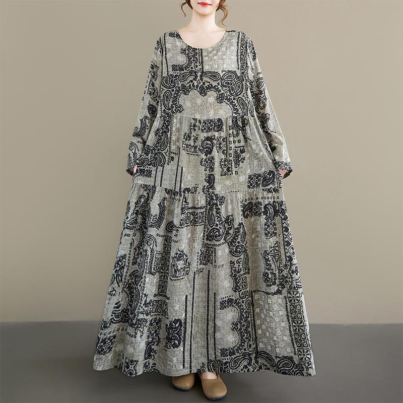 DIMANAF New 2026 Women Plus Size Spring Summer Beach Long Dress Lady Loose Oversize Maxi Floral Print Black Vintage one size темно-сірий
DIMANAF New 2026 Women Plus Size Spring Summer Beach Long Dress Lady Loose Oversize Maxi Floral Print Black Vintage one size темно-сірий