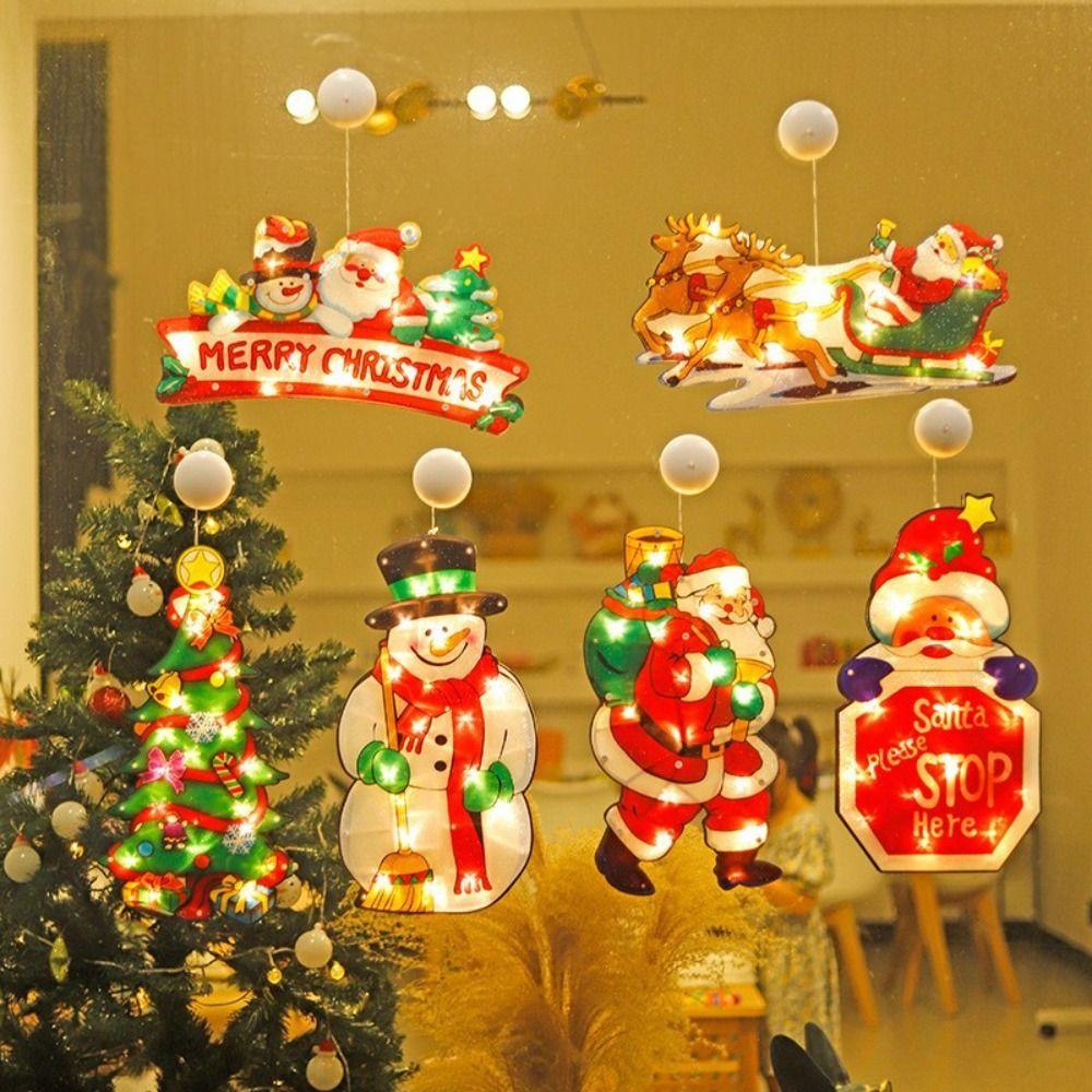 Elk-shaped Suction Cup Lights Snowman Window Lights Romantic LED Christmas Lights Home 
Elk-shaped Suction Cup Lights Snowman Window Lights Romantic LED Christmas Lights Home