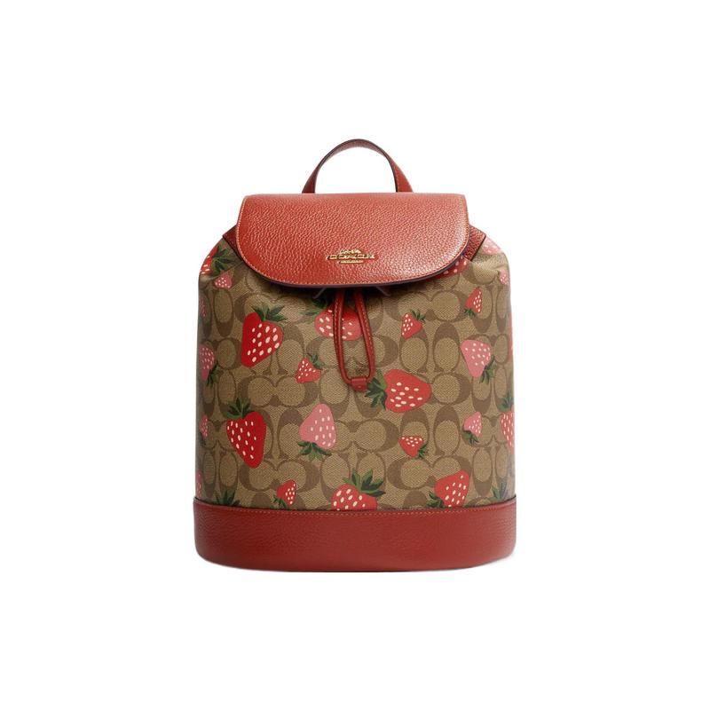 COACH Dempsey 26 Gold Letter Logo Strawberry Print Flip Canvas and Leather Bucket Bag Backpack Medium Women s Ebony and Dark Wood золотий
COACH Dempsey 26 Gold Letter Logo Strawberry Print Flip Canvas and Leather Bucket Bag Backpack Medium Women s Ebony and Dark Wood золотий