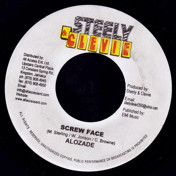 7inch Record ALOZADE - Screw Face NONE Steely & Clevie 2006 Jamaica Reggae, Ska & Dub Used
7inch Record ALOZADE - Screw Face NONE Steely & Clevie 2006 Jamaica Reggae, Ska & Dub Used